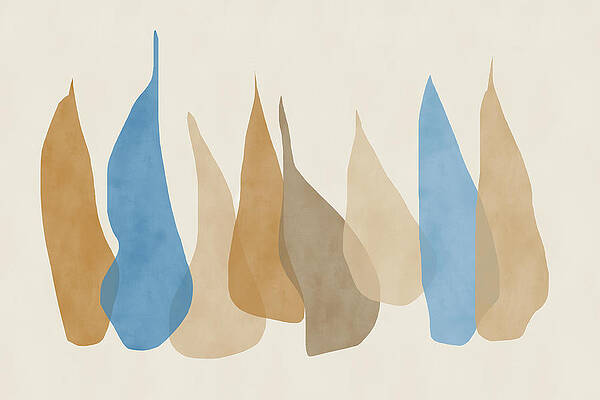 Wall Art featuring the digital art Sand And Sea by Alison Frank