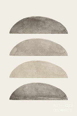 Minimalist Earthy Shapes Wall Art
