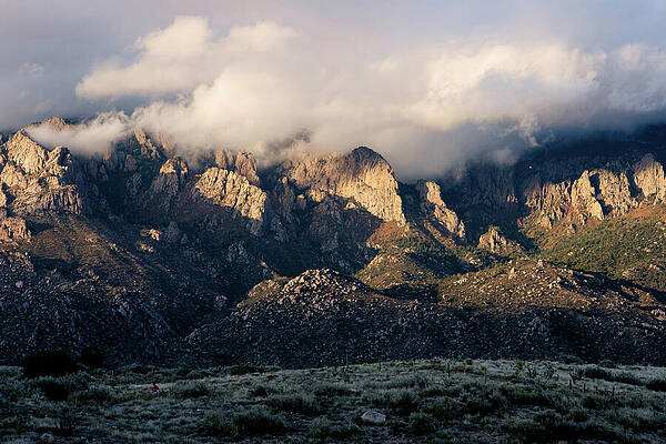 Nature Wall Art featuring the photograph Sandia Mountain Drama by Howard Holley