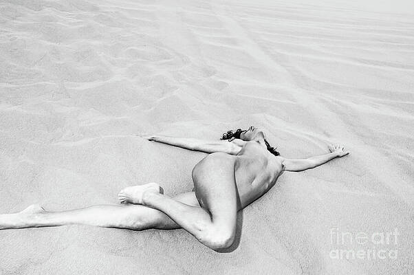 Wall Art featuring the photograph Sandy Dune Nude 1227 Surxposed by Amyn Nasser