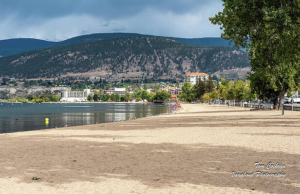 Beach Photograph - Sandy Okanagan Lake Beach by Tom Cochran