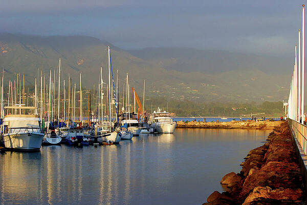 Ocean Wall Art featuring the photograph Santa Barbara Harbor by Barbara Siegel