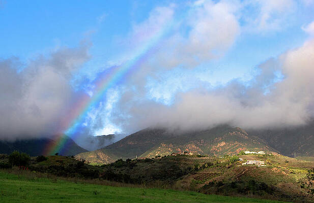 Wall Art featuring the photograph Santa Barbara Rainbow by Barbara Siegel