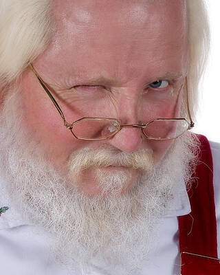 Santa Claus Winking by Mark Triplett