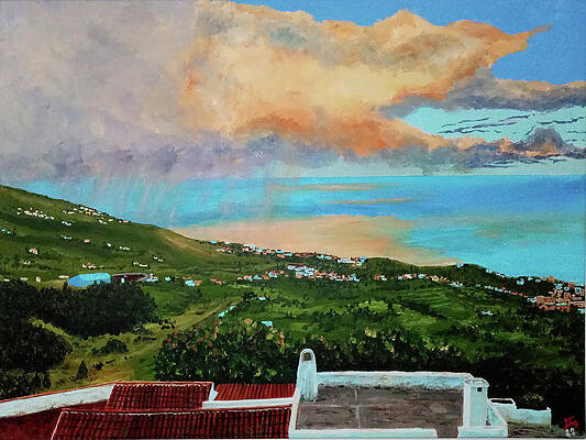 Wall Art featuring the painting Santa Cruz De La Palma, Canary Islands by Francisco Gutierrez