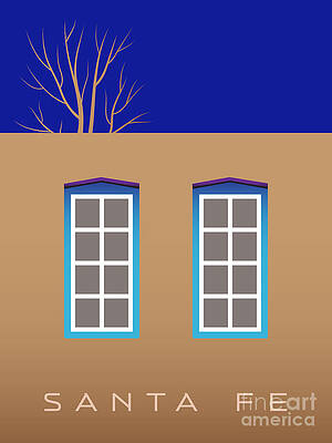Santa Fe Digital Art - Santa Fe 2 Windows by Sam Brennan