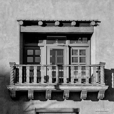 Wall Art featuring the photograph Santa Fe Balcony by Howard Holley