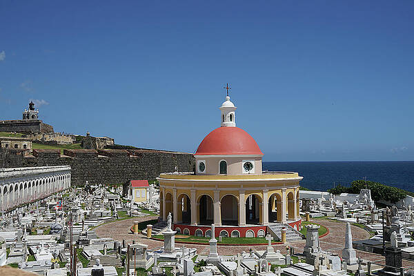 Santa Maria Magdalena de Pazzis Cemetery Old San Juan by Richard Reeve