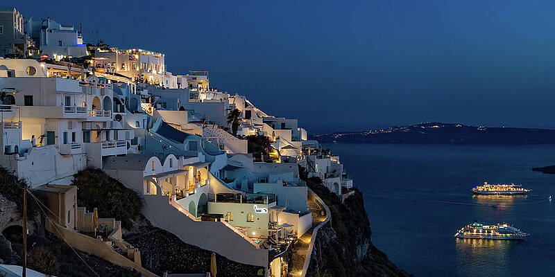 Wall Art featuring the photograph Santorini Greece by Tommy Farnsworth