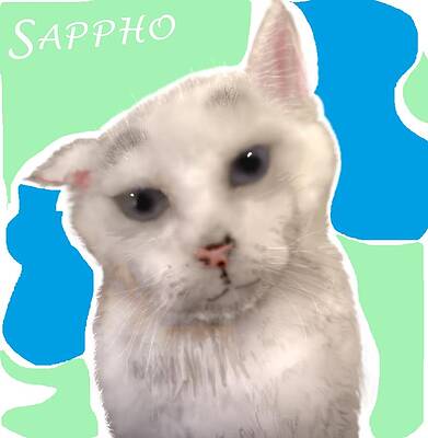 Mixed Media - Sappho The Super Cat by Pamela Calhoun