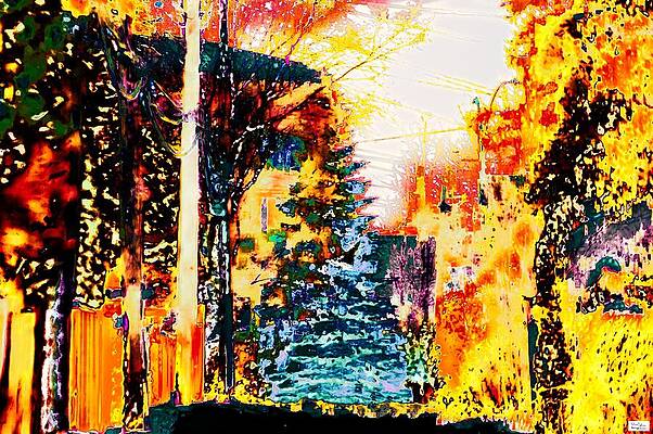 Sask- Alleyway By Homestead by Alex John Bergerman