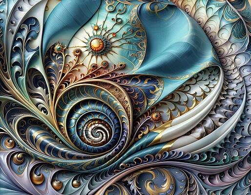 Dreamlike Digital Art - Satin Tapestry World by Eris And AI