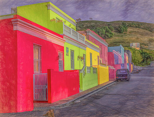 Vibrant Wall Art featuring the photograph Saturday Morning In Cape Town, Painterly by Marcy Wielfaert