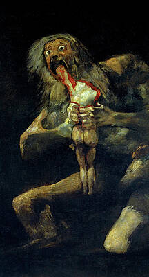 Saturn Devouring His Son Wall Art