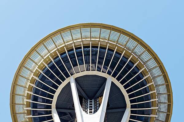 Architecture Wall Art featuring the photograph Saucer - Space Needle, Seattle by KJ Swan