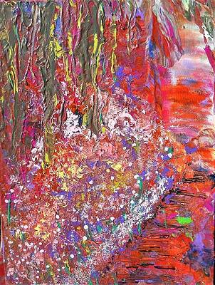 Flower Wall Art featuring the painting Savannah Sunset by Stacey Torres