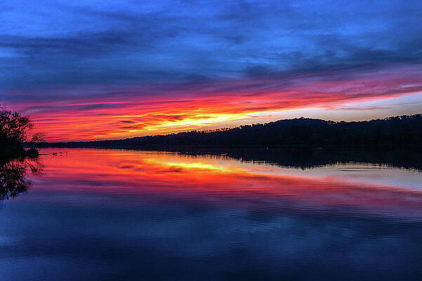 Sunset Wall Art featuring the photograph Scarlet Fire by Todd Wilkinson