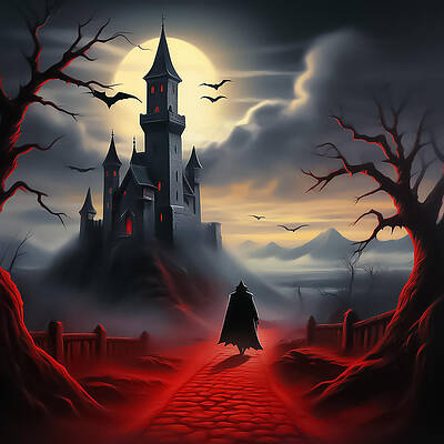 Digital Art - Scarry Night by The Luxury Art Collection