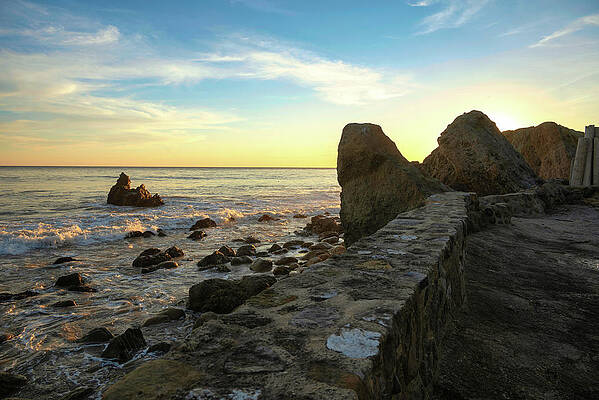 Wall Art featuring the photograph Scenic Overlook In Malibu California by Matthew DeGrushe