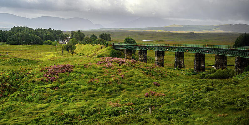 David Photograph - Scenic Railway Highlands Scotland by David Hart