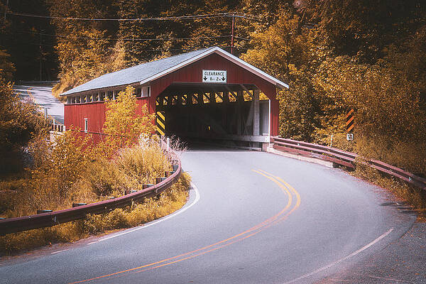 Wall Art featuring the photograph Schlicher's Covered Bridge by Jason Fink