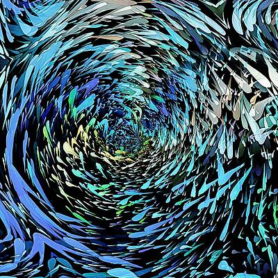 Vibrant Digital Art - Schoolfully by David Manlove