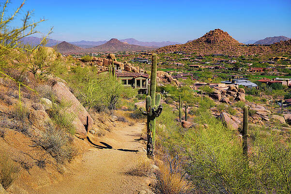 Photograph - Scottsdale And Desert Terrain Viewed From Pinnacle Peak Trail In Arizona by Miroslav Liska