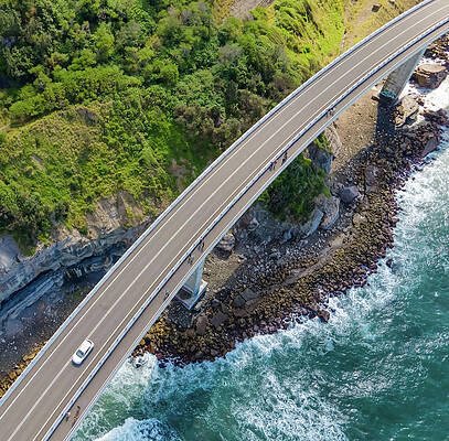 Natural Wall Art featuring the photograph Sea Cliff Bridge No 2 by Andre Petrov