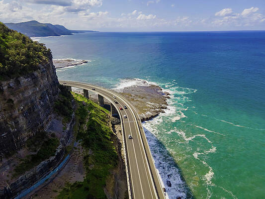 Natural Wall Art featuring the photograph Sea Cliff Bridge No 9 by Andre Petrov