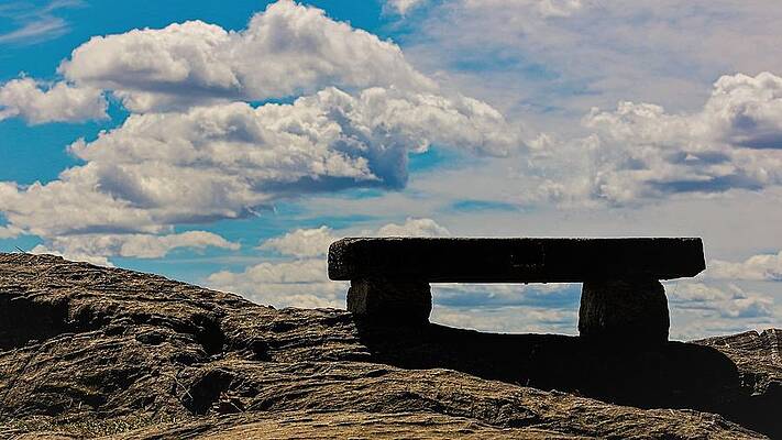 Photograph - Sea Side Bench1 by John Linnemeyer