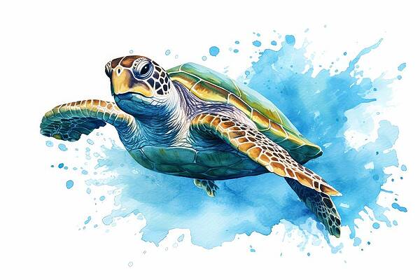 Wall Art featuring the painting Sea Wanderer by Land of Dreams