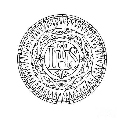 Seal Of Jesuits Society Of Jesus Print