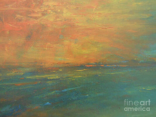 Wave Painting - Seas The Day by Jane See