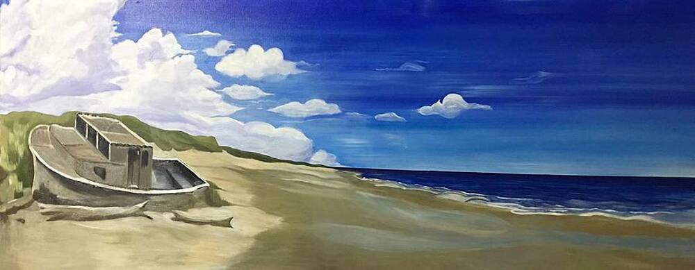 Wall Art featuring the drawing Seascape Series by Xueqi Bao