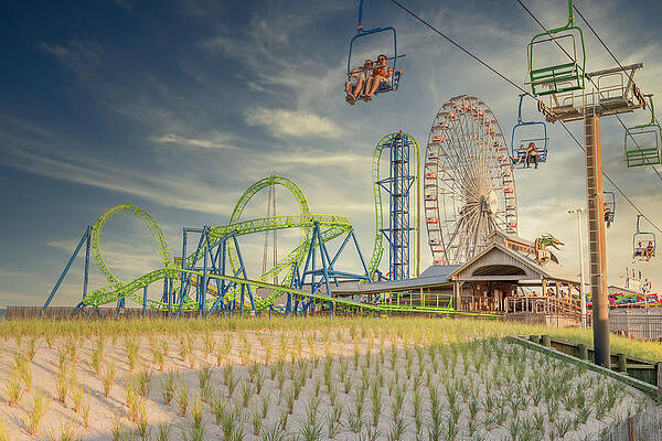Seaside Casino Pier Print