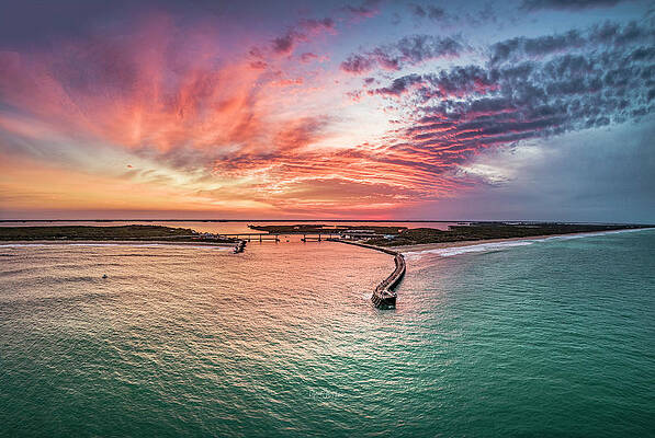 Seascape Photograph - Sebastian Dreams by Veterans Aerial Media LLC