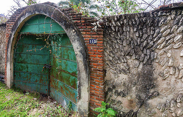 Mexico Wall Art featuring the photograph Secret Garden Door by Tommy Farnsworth