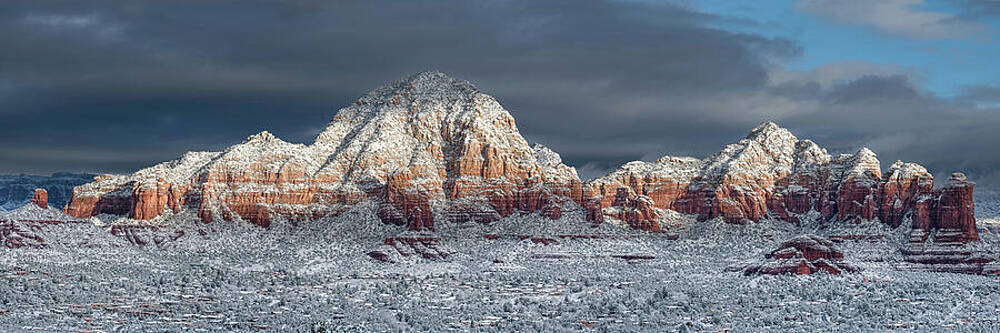 Arizona Photograph - Sedona Winter Panorama. by Paul Martin