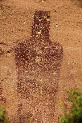 American Photograph - Sego Canyon Anthropomorph 3, Utah by Abbie Warnock