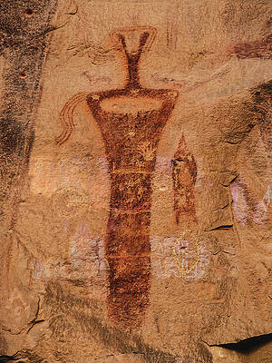 American Photograph - Sego Canyon Anthropomorph, Utah by Abbie Warnock