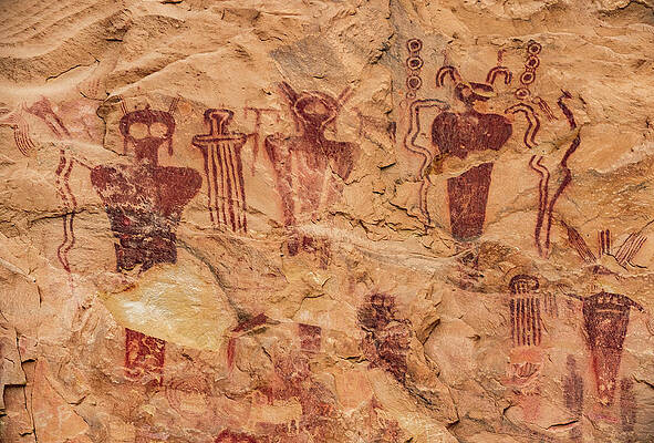 Alien Photograph - Sego Canyon Anthropomorphs - Utah by Abbie Warnock