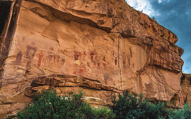 American Photograph - Sego Canyon Pictograph Panel, Utah by Abbie Warnock