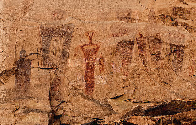 American Photograph - Sego Canyon Pictographs 2, Utah by Abbie Warnock