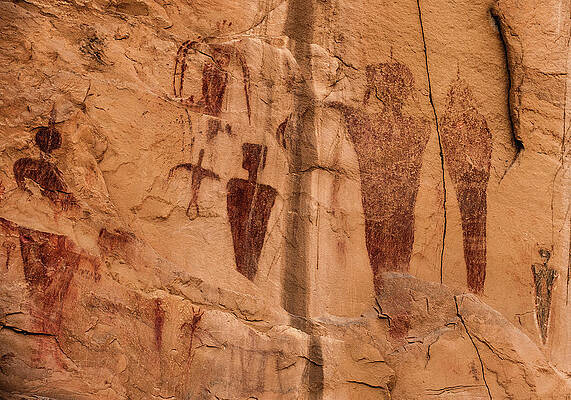American Photograph - Sego Canyon Pictographs 3, Utah by Abbie Warnock