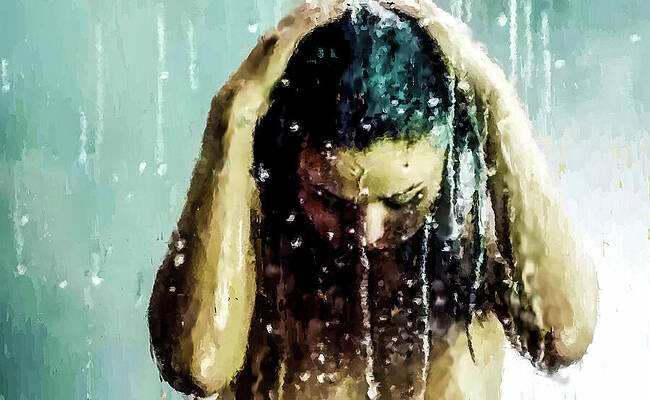 Serene Digital Art - Good For You Shower by Gradify Creations