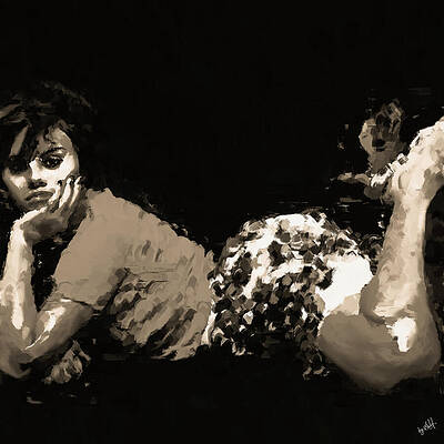 Dramatic Digital Art - Selena Gomez, Lose You To Love Me by Gradify Creations