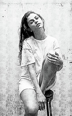 Serene Digital Art - Selena Gomez, The Heart Wants What It Wants by Gradify Creations