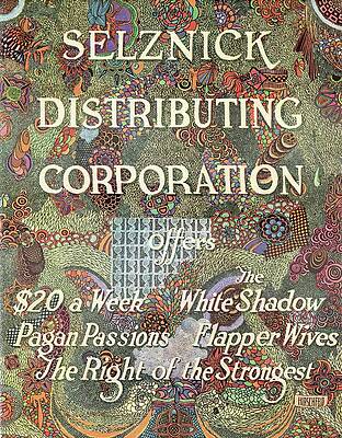 Hollywood Wall Art featuring the drawing Selznick Distributing Corporation by Al Hirschfeld