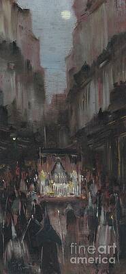 Wall Art featuring the digital art Semana Santa - Seville Lot #2 by Antonios Valamontes
