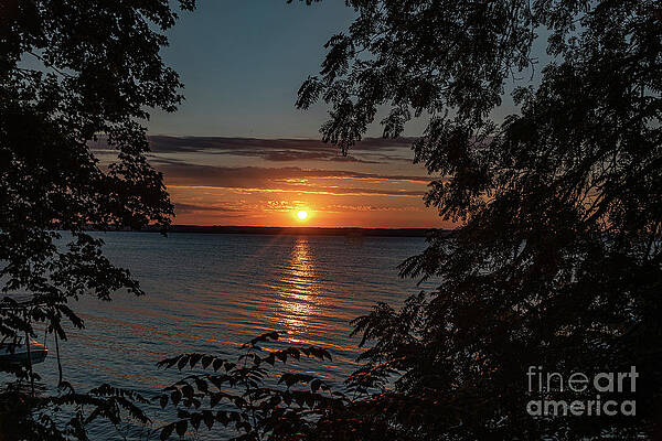 Sunrise Photograph - Seneca Lake Sunrise 3 by William Norton